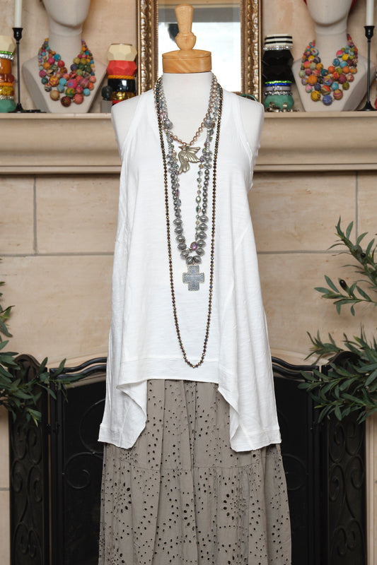 Starla Tank in White