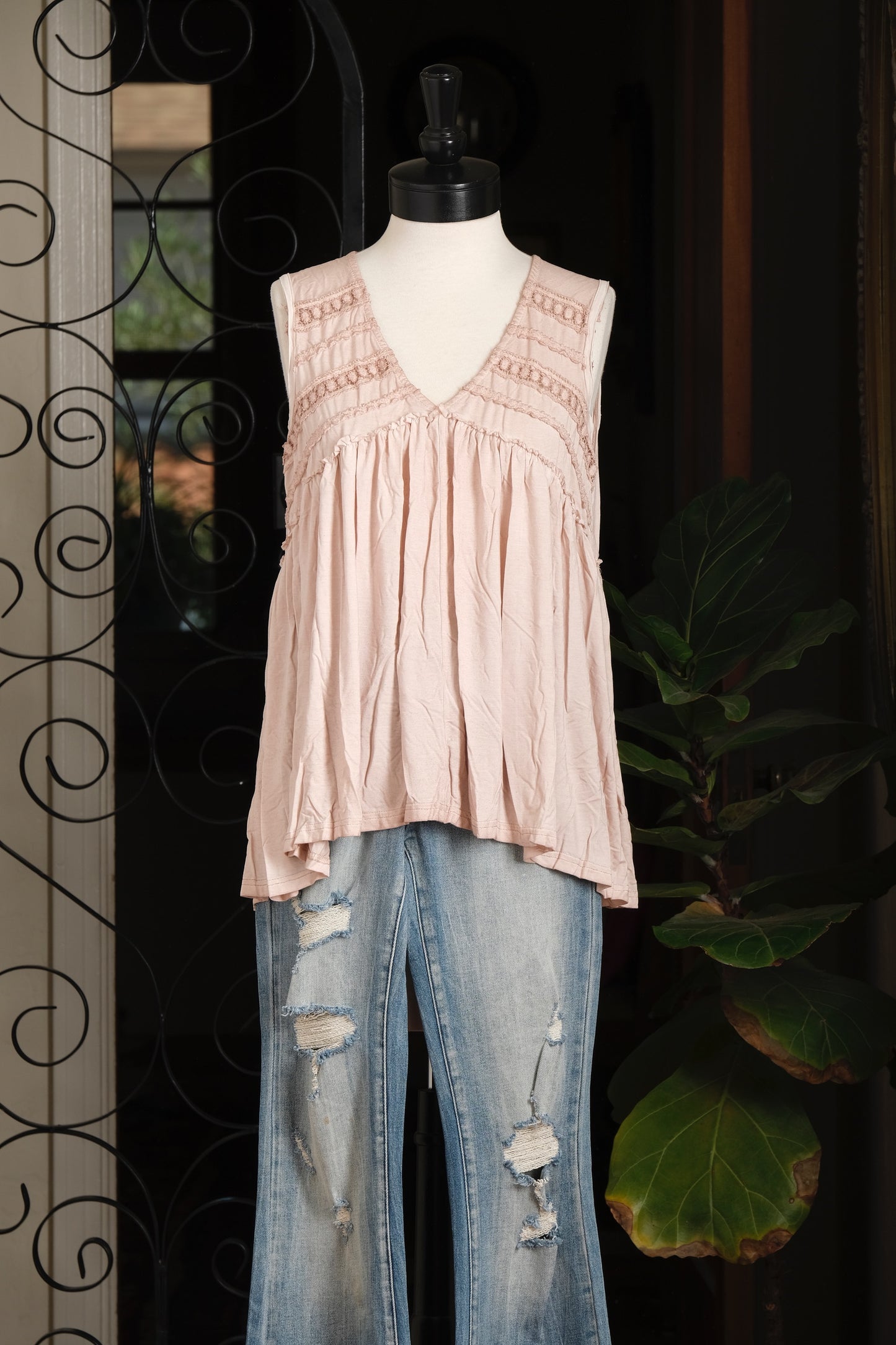 Baby Doll Tank in Soft Pink