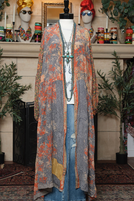 Evermore Duster in Terracotta Garden