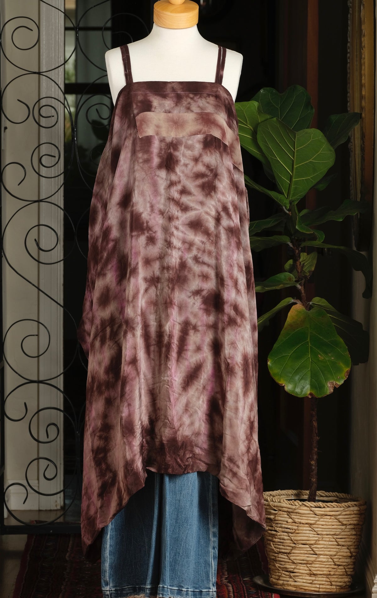 Shine Maxi Dress in Mystic Plum Tie Dye
