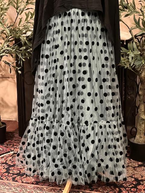 Full Moon Tulle Skirt in Antique Turquoise