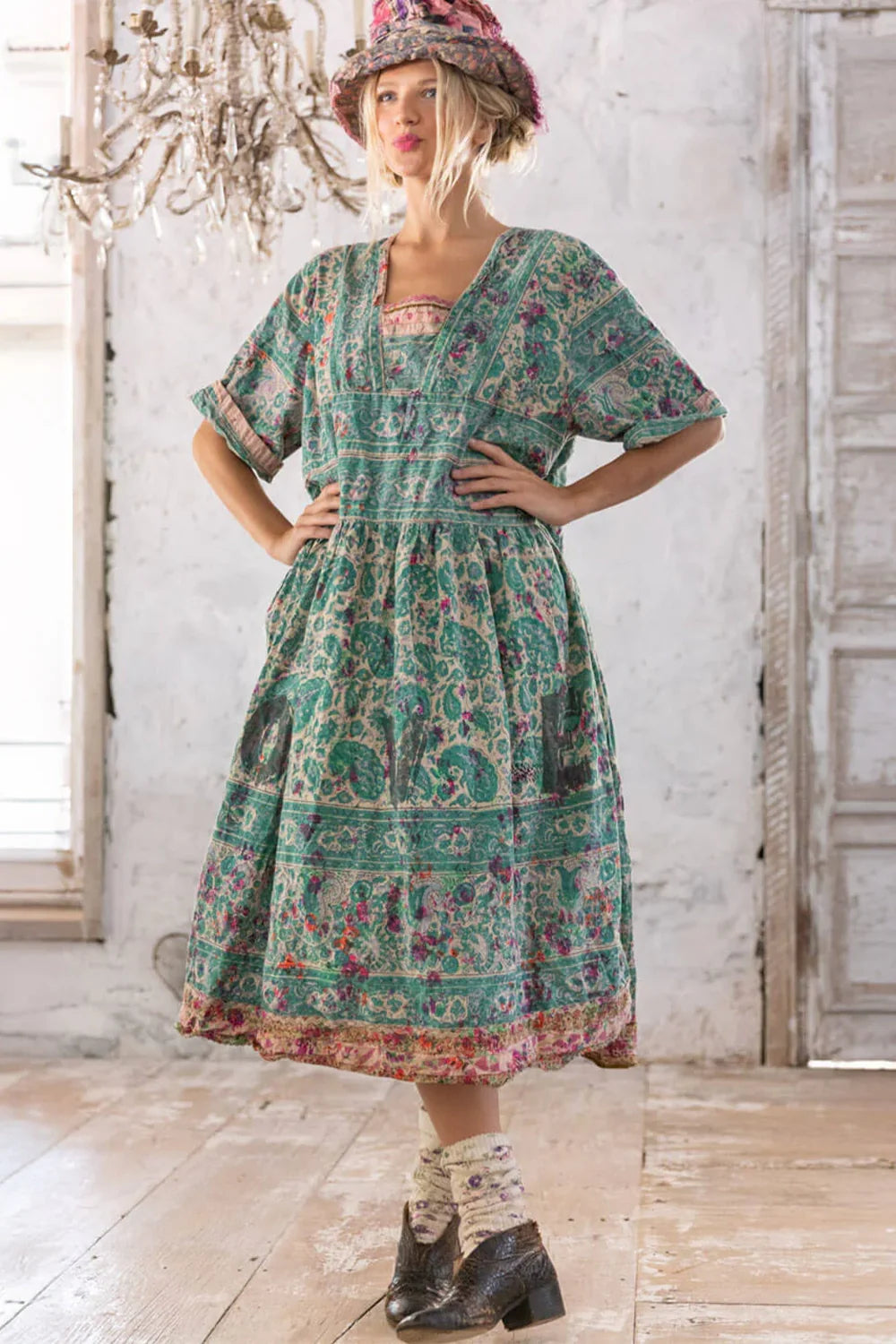 Blockprint Taigi Dress in Demi 1111 by MP