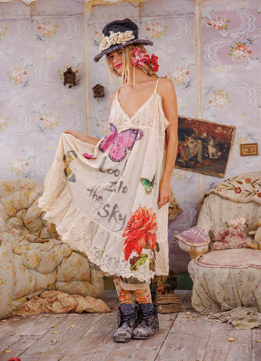 Eyelet Avril Tank Dress 1218 in Moonlight by Magnolia Pearl