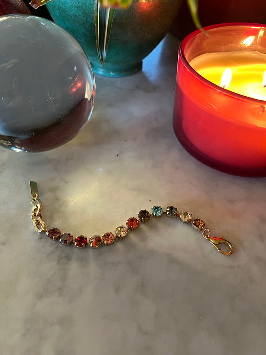Rhinestone Bracelet in Tapestry
