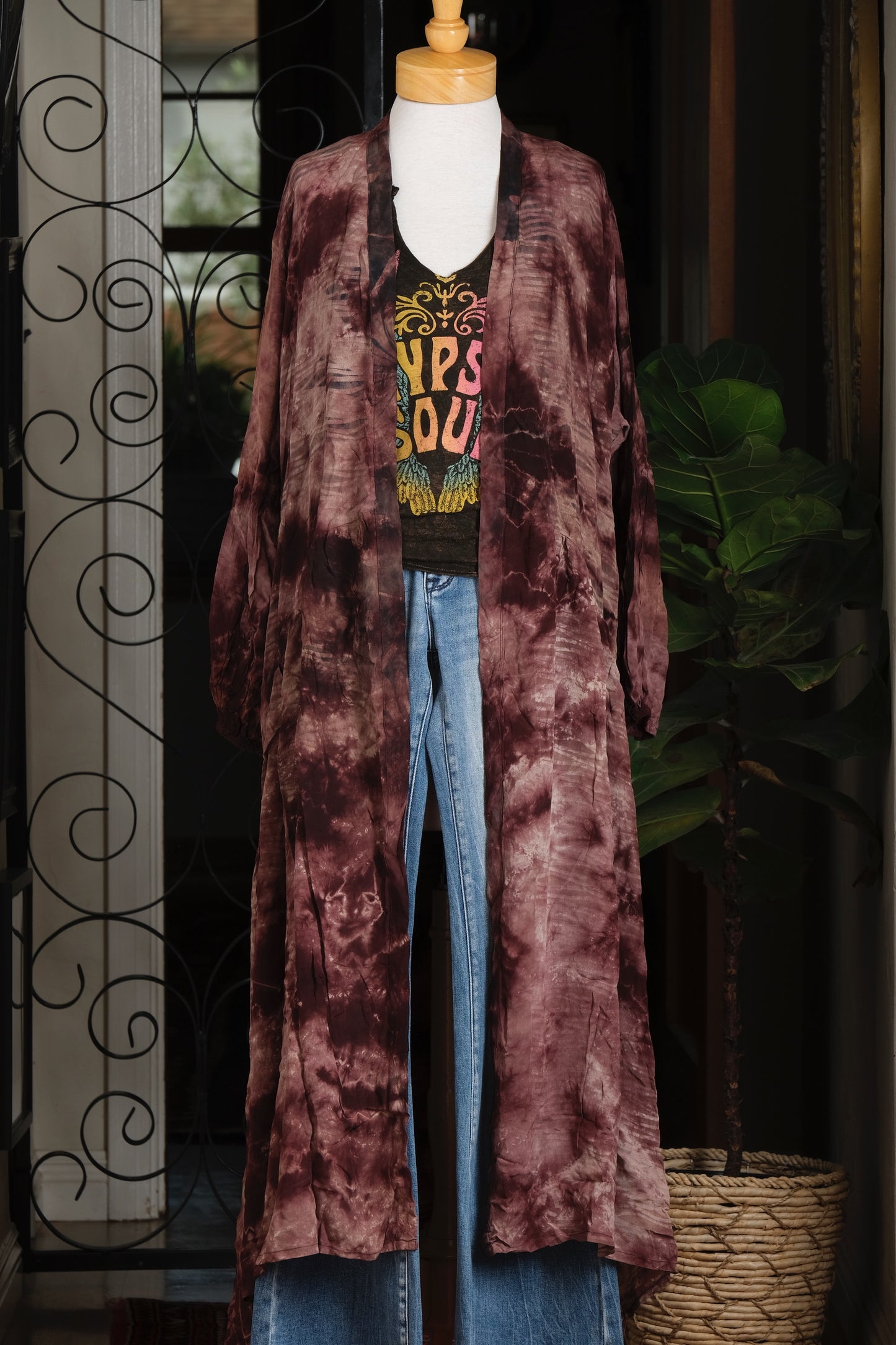 Evermore Duster in Mystic Plum