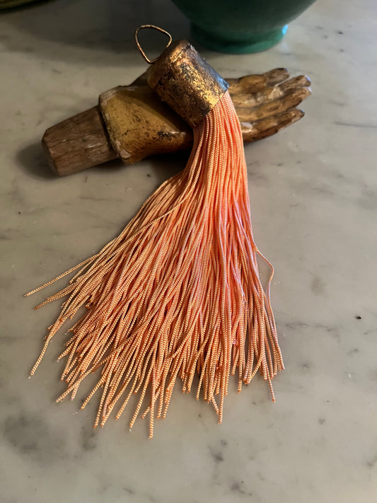 Lunatic Fringe Tassel in Peaches