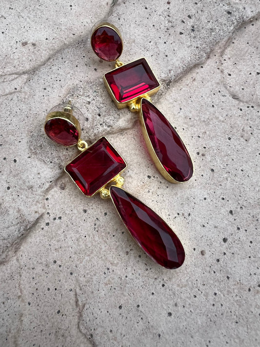 Sangria Drop Earring