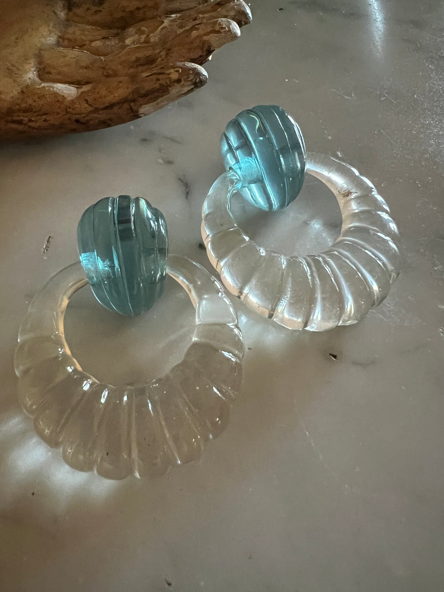 Lucite Earring in Cool