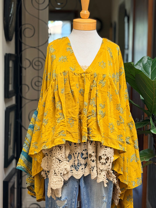 Gold Dust Crop Top in Del Rio Rose Long Sleeve – Chateau Bel Age Boutique