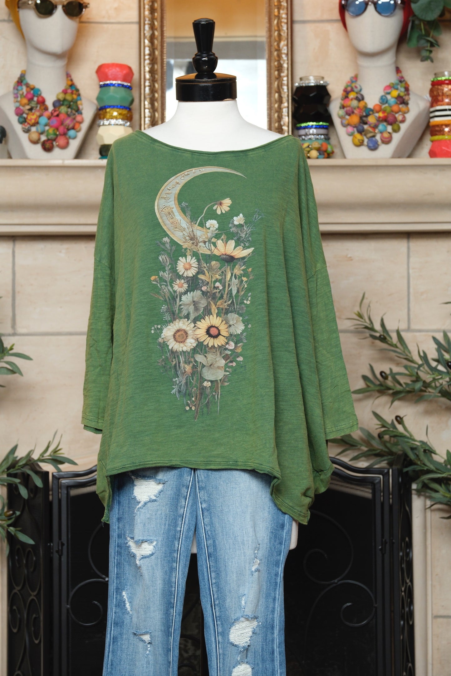 Lucky Moon Oversized T Shirt