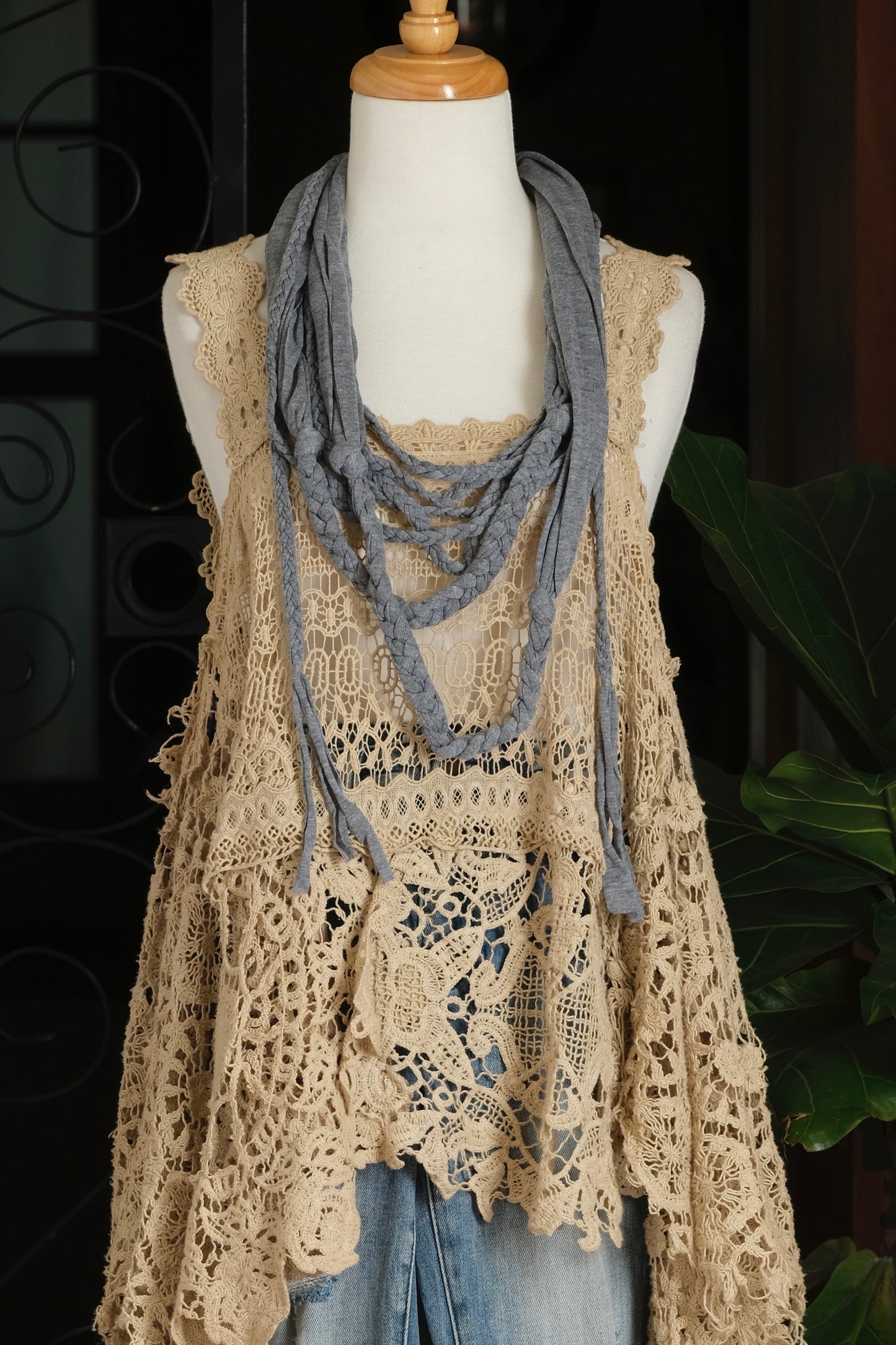 Ritual Scarf in Stone Grey