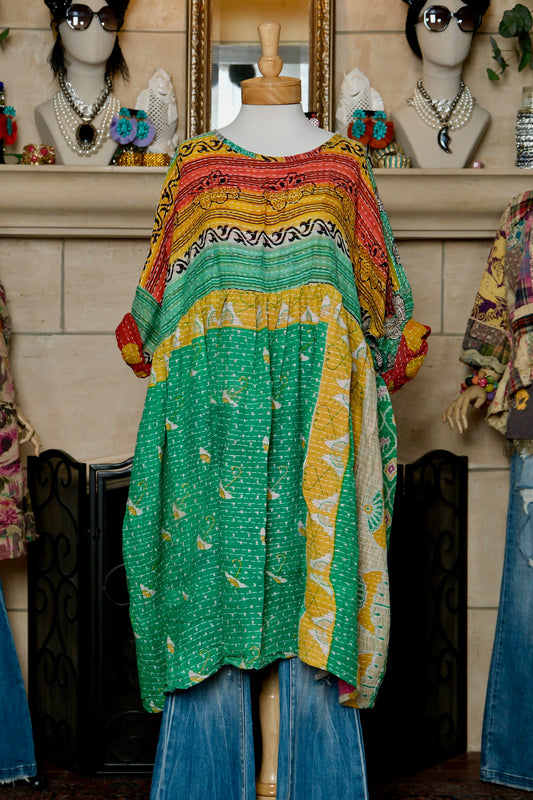 Midi Dress in Petite Parasols