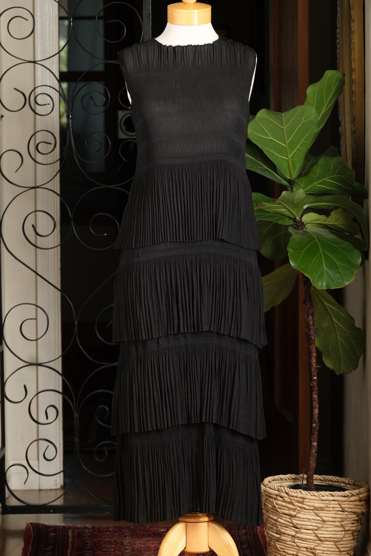 Pleated Dress in Spellbound – Chateau Bel Age Boutique