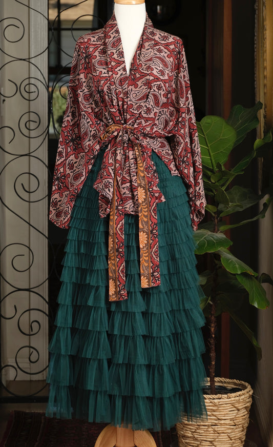Tulle Skirt in Emerald