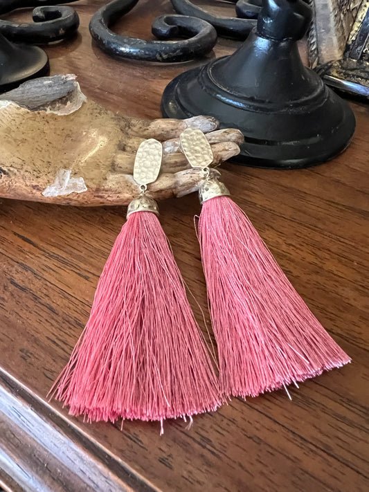 Valerie’s Antique Rose Tassel Earring