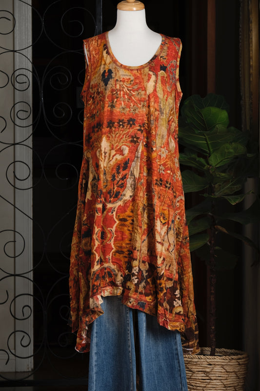 Ballet Slip in Rust Rug