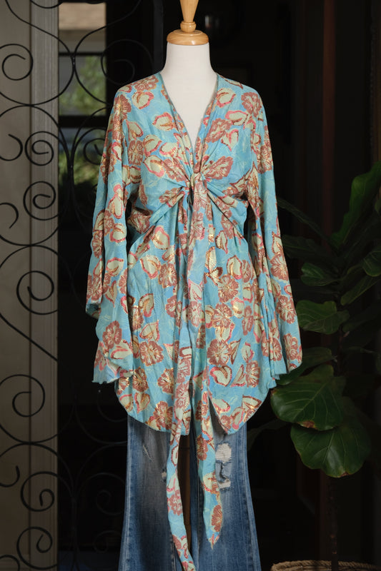 Angel Topper in Aqua Lily