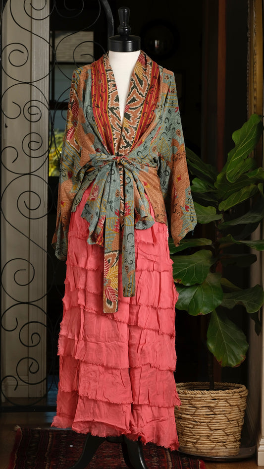 Gatsby Skirt in Tiger Lily