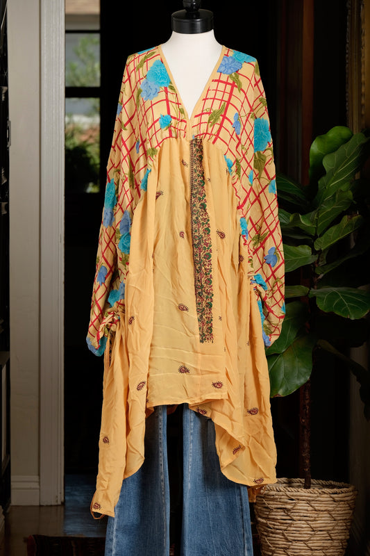 Eclipse Topper in Turquoise Roses