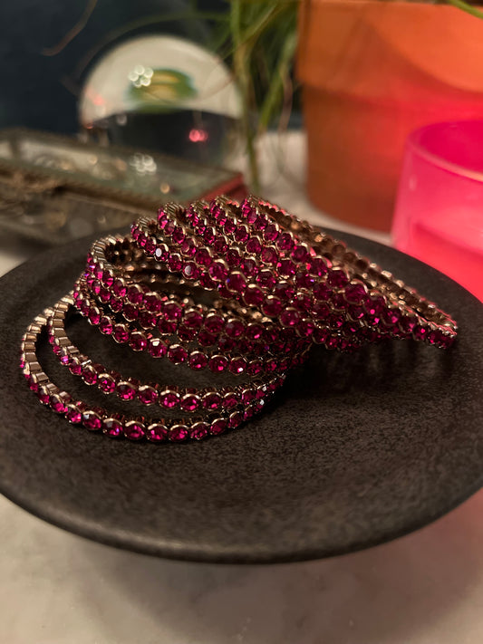 Dream On Bracelet in Hot Pink