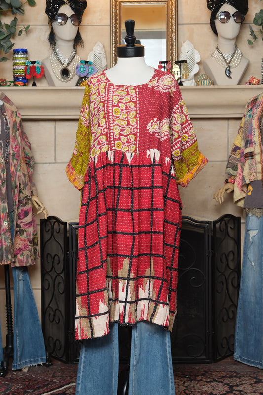 Midi Dress in Cityscape