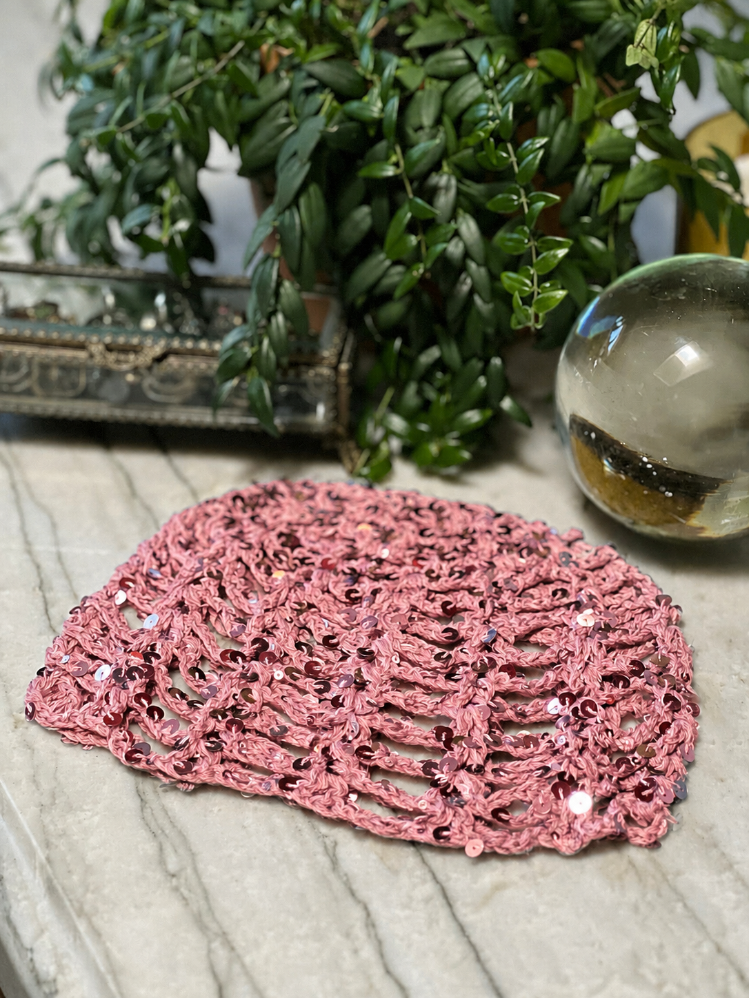 Jazz Age Cloche in Rose