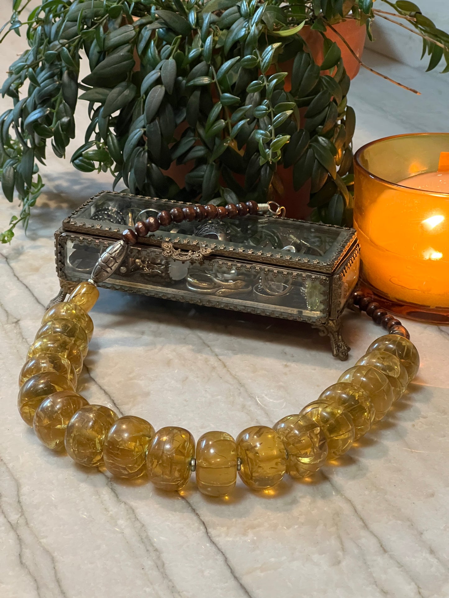 Golden Amber Necklace