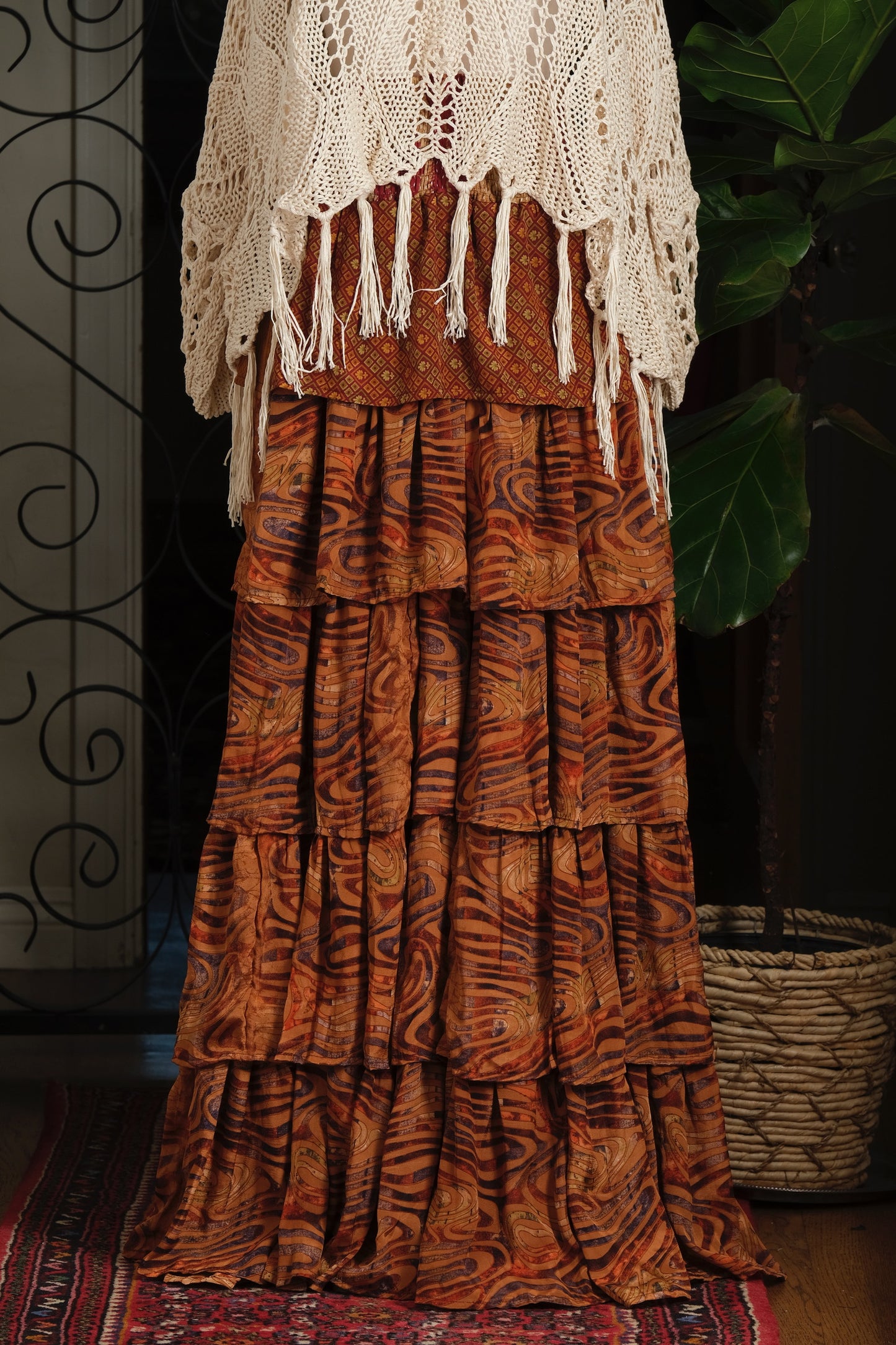 Moon Magic Maxi Skirt in Tiger Eye