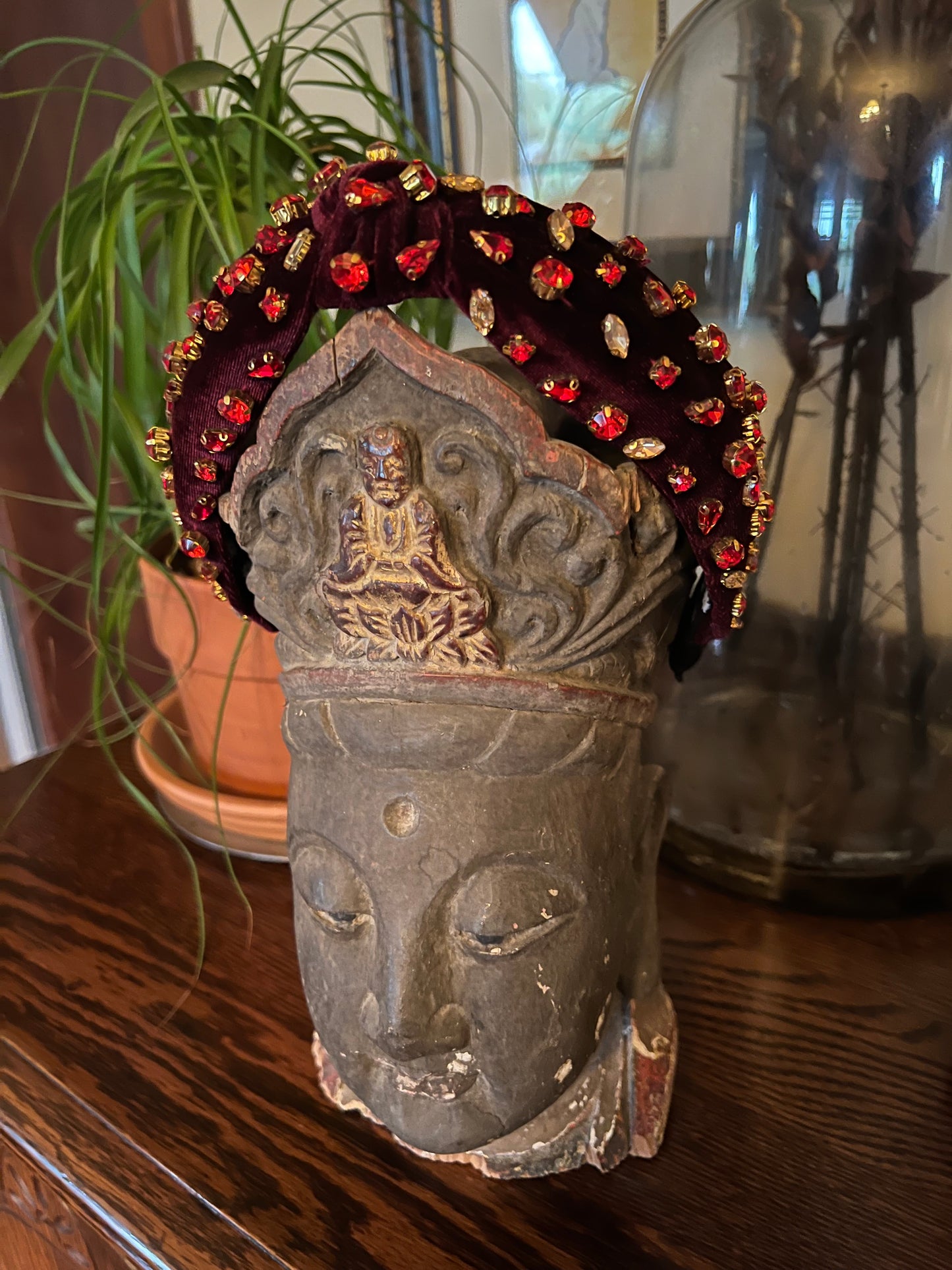 Zelda Headband in deep red