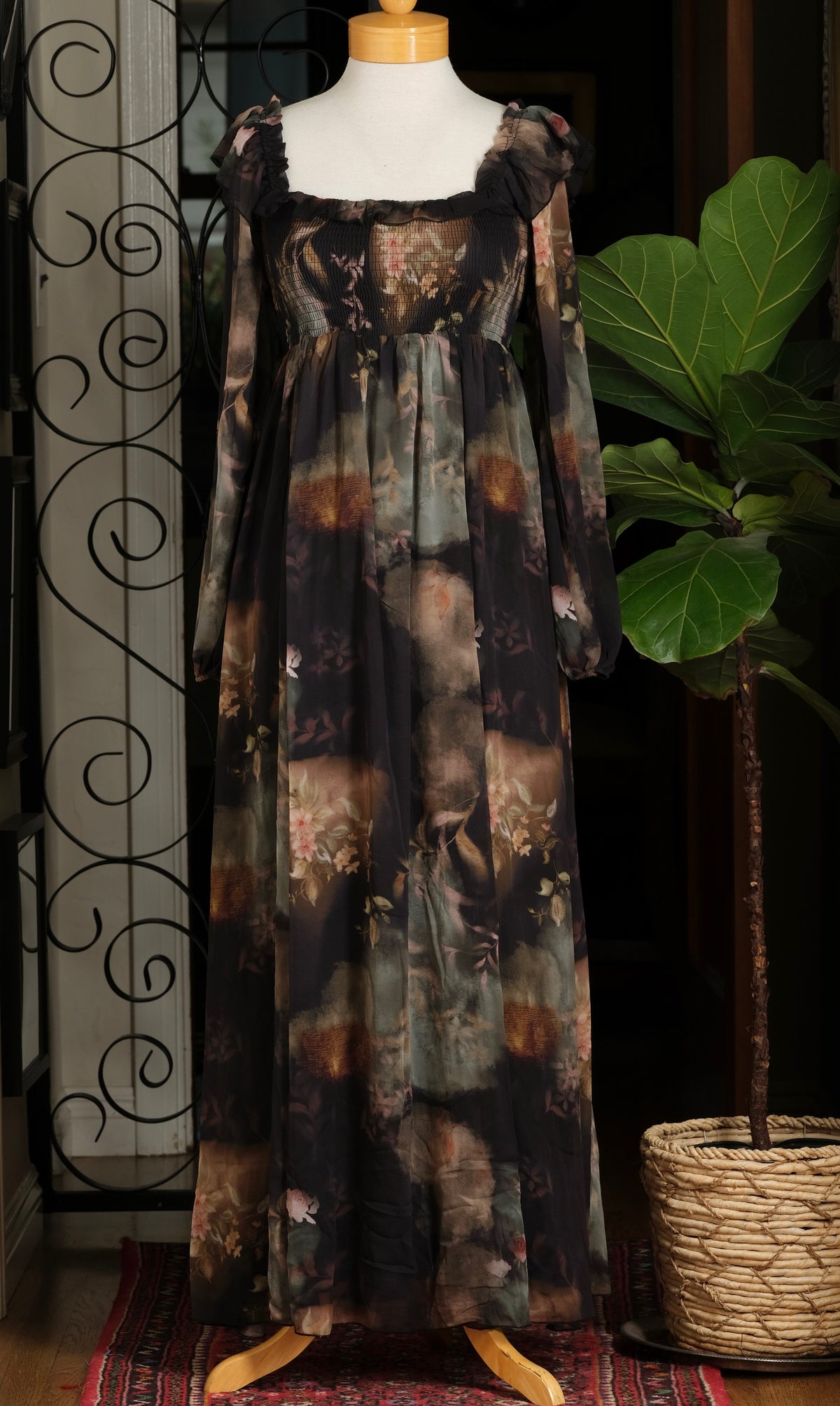 Shadow Garden Maxi Dress
