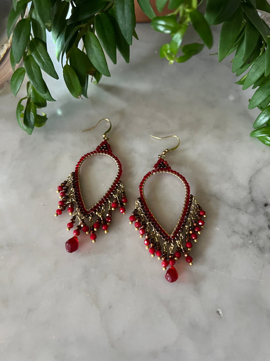 Layla Earring in Red