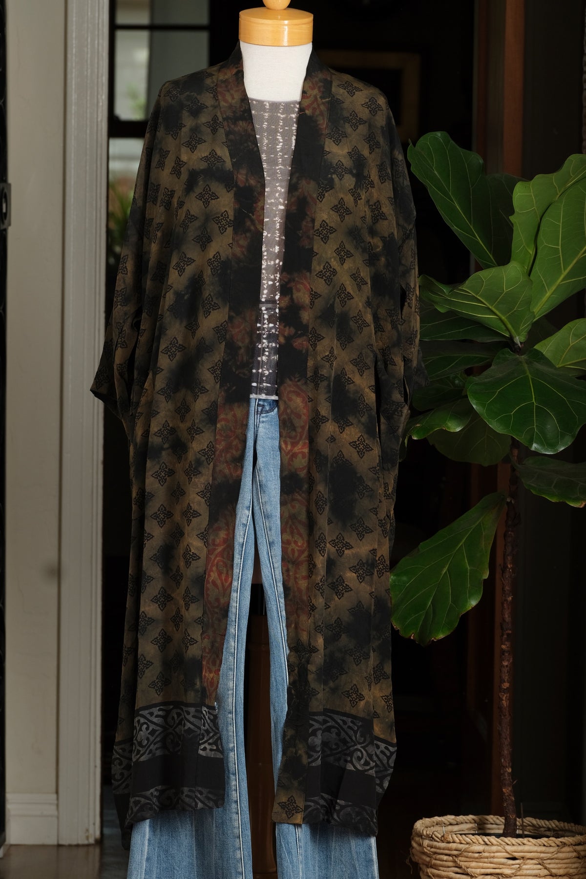 Smoke Duster in Tobacco Tie Dye
