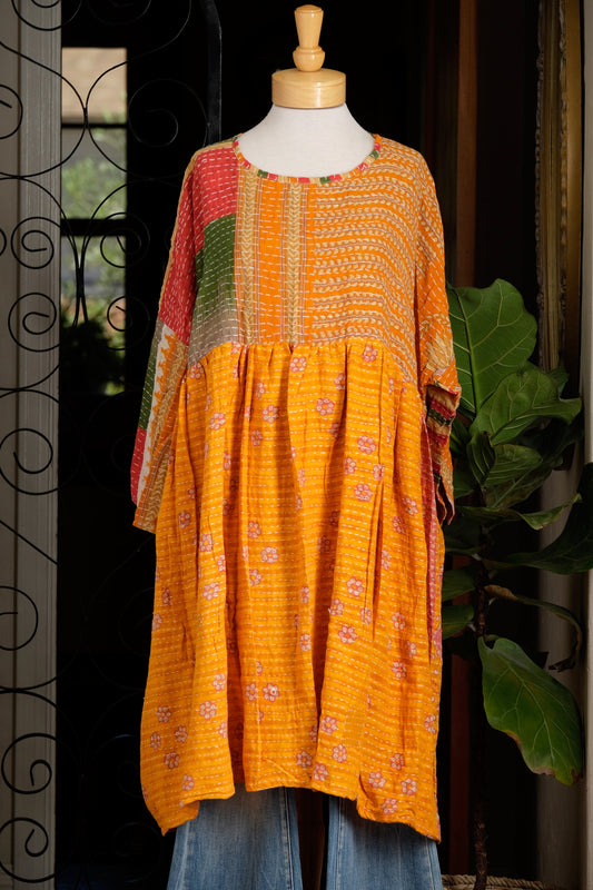 Midi Dress in Slice of Sunshine