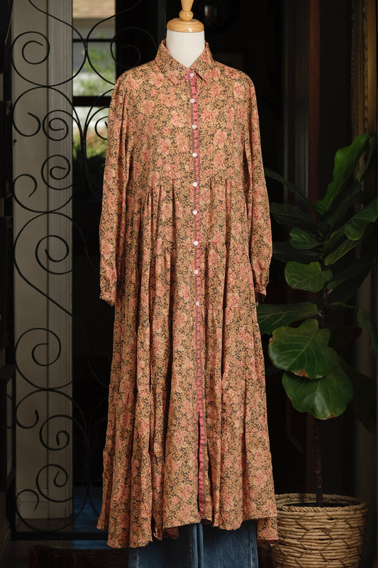 Tate Dress in Pink Flower