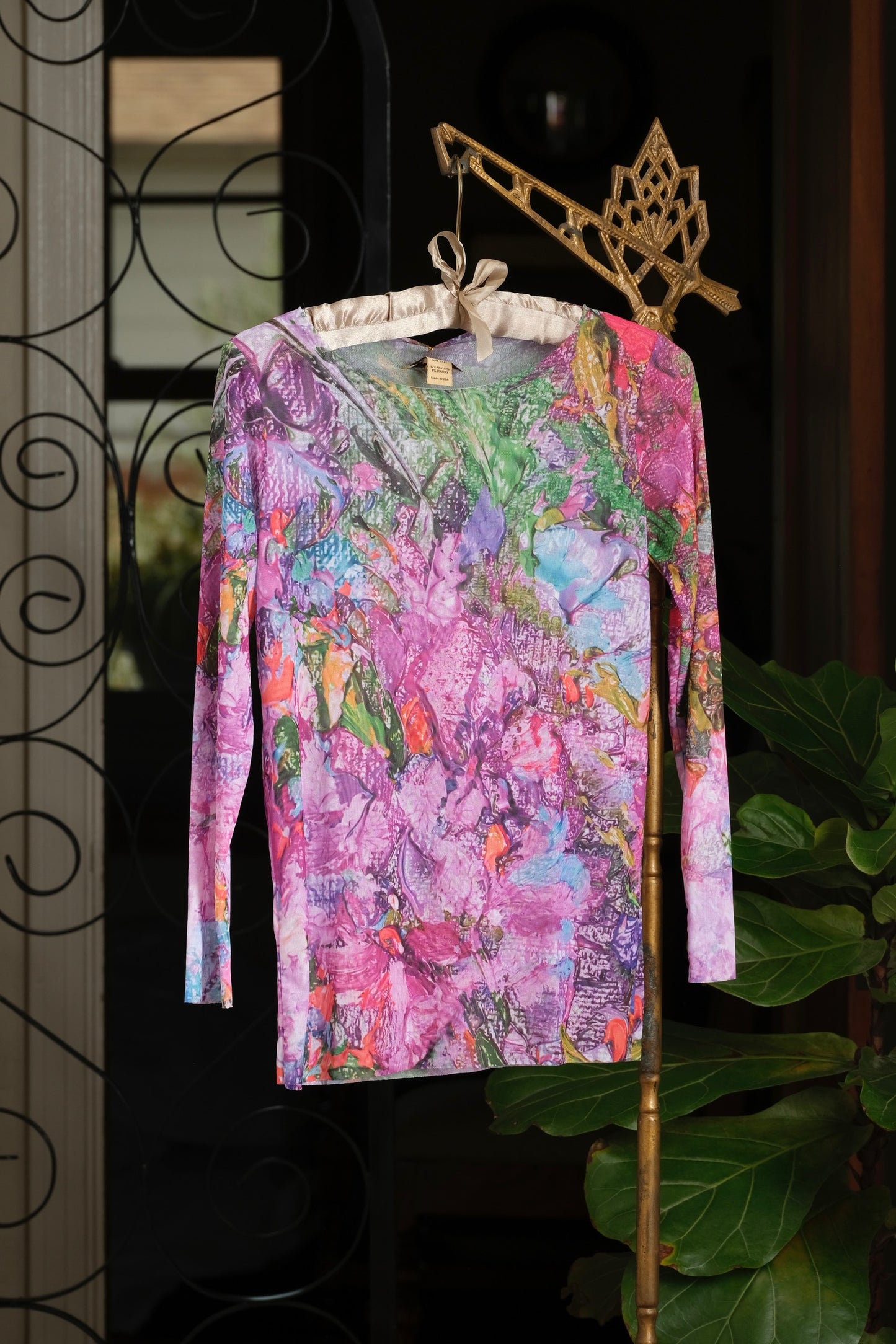 Nude Mesh T in Spring