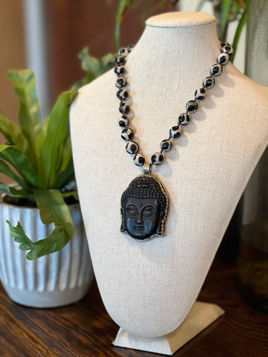 Buddha Head on Trade Beads