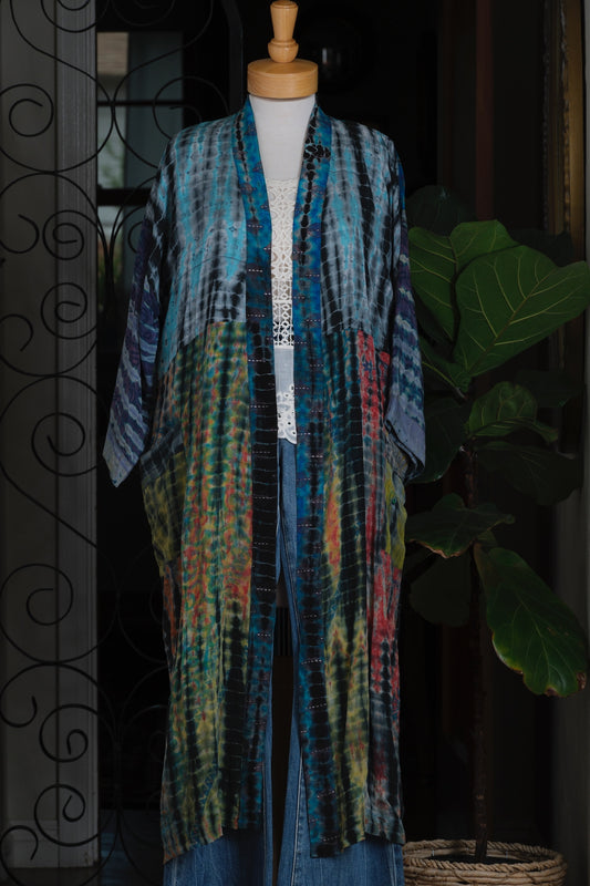 Smoke Duster in Saturn Leaf – Chateau Bel Age Boutique