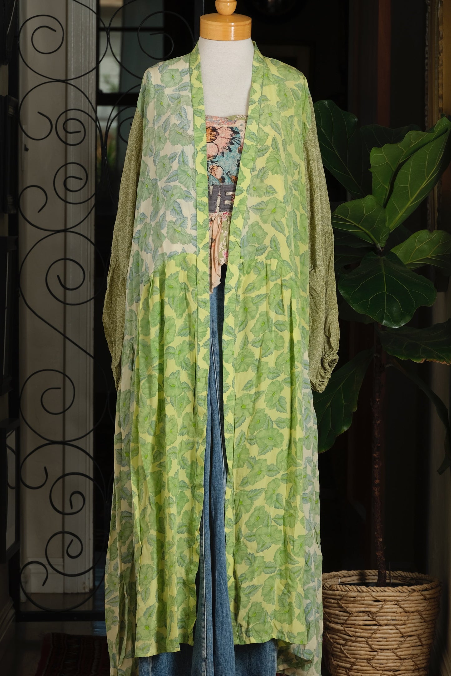 Evermore Duster in Mint Gardenia