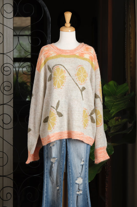 Sweater in Citrus Slice