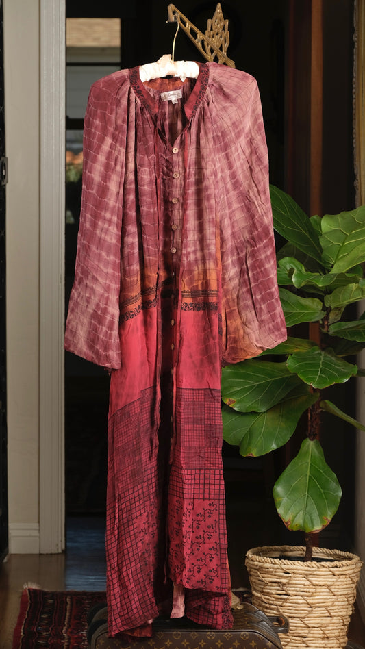 Duster Dress in Smoked Berry – Chateau Bel Age Boutique