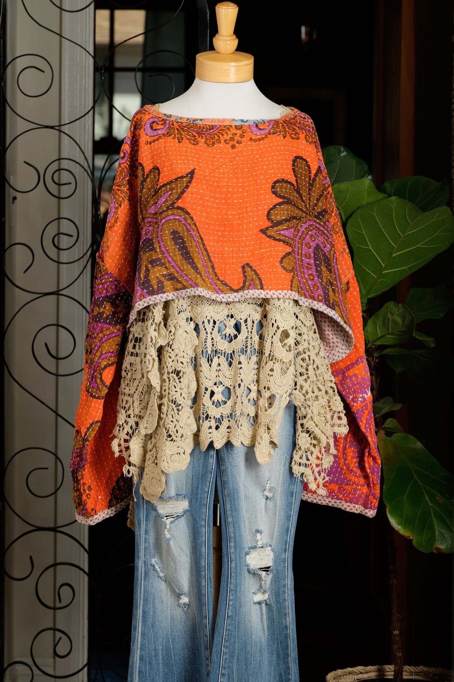 Crop Top in Bold Orange