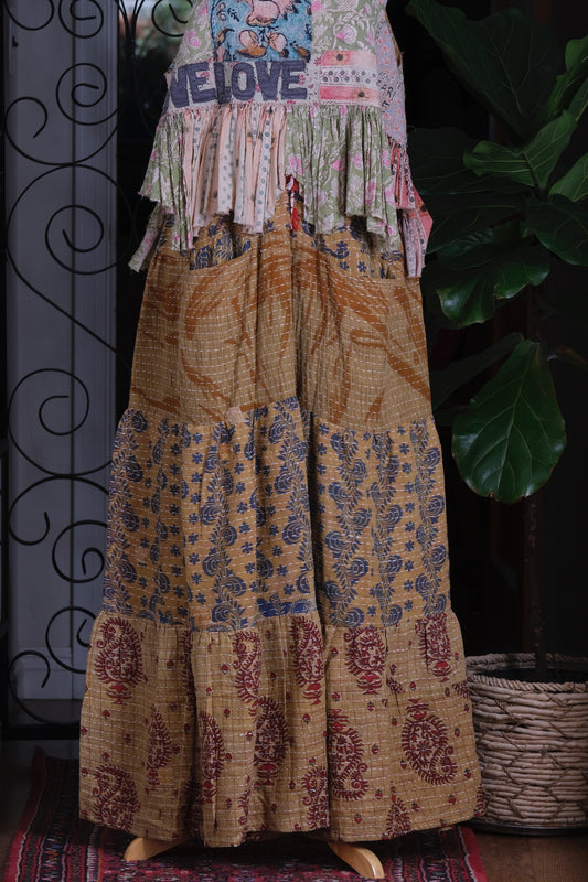 Pocket Pant in Blue Flourish