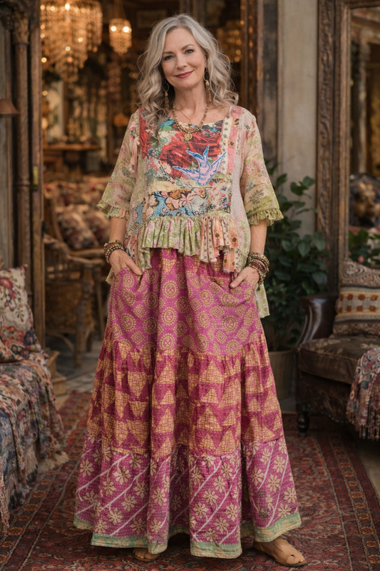 Pocket Pant in Golden Violet