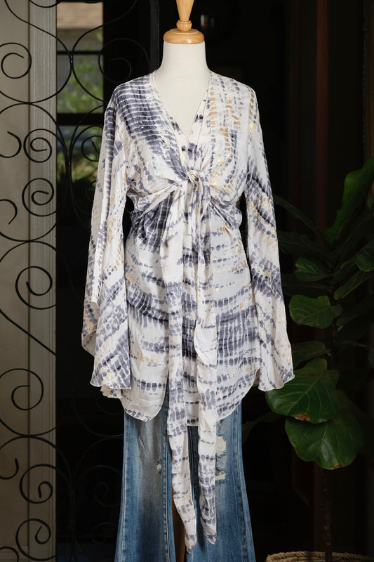 Angel Topper in Grey Slither