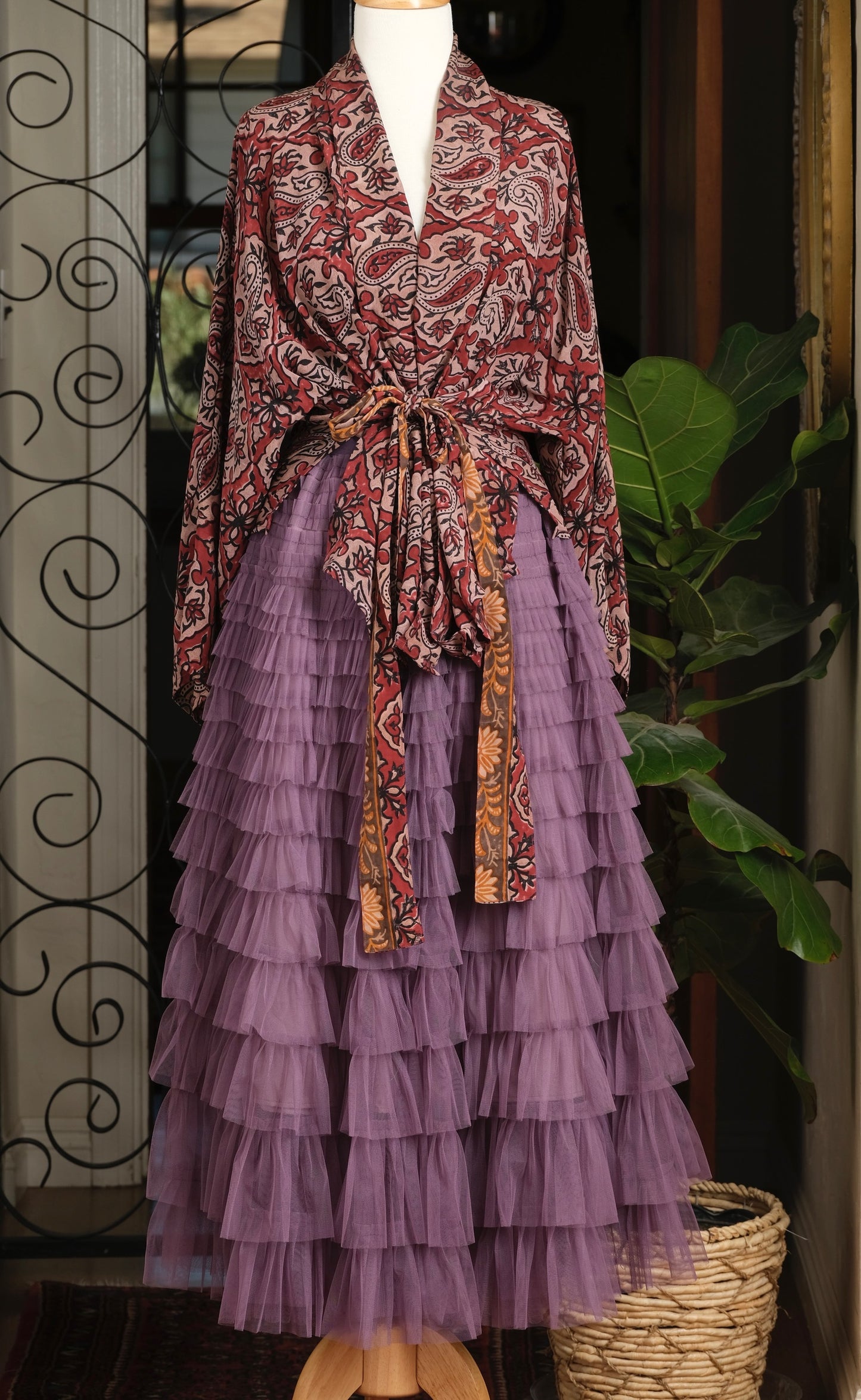 Tulle Skirt in Purple Smoke