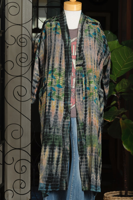 Smoke Duster in Turquoise Leaf