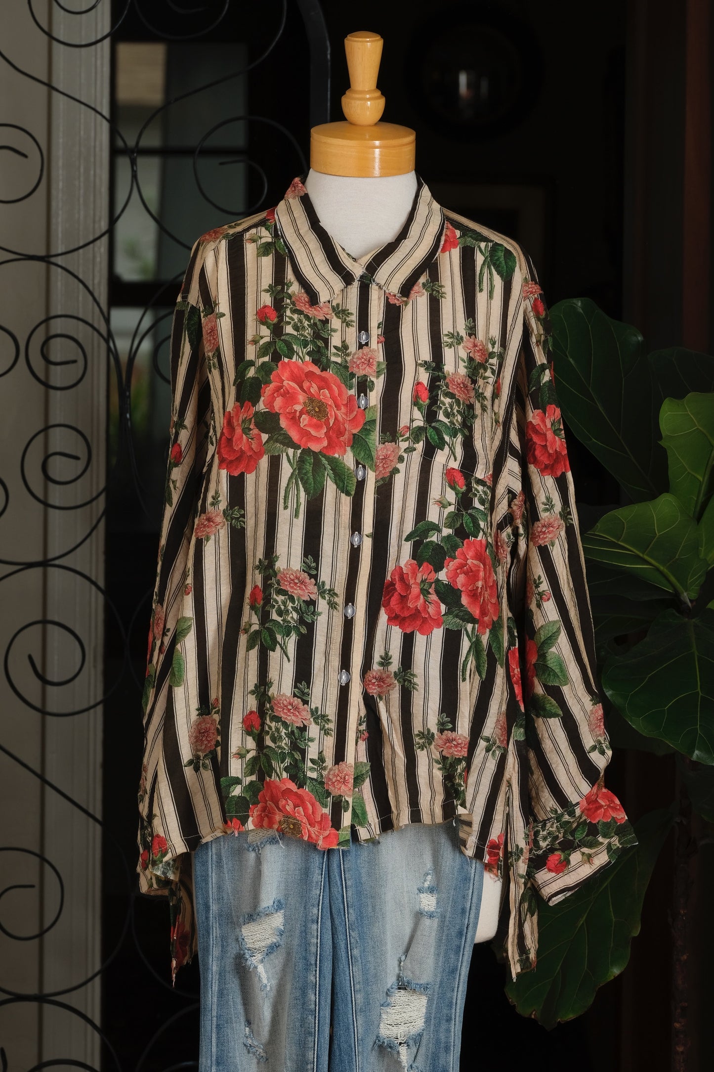 Paloma's Roses Oversized Shirt