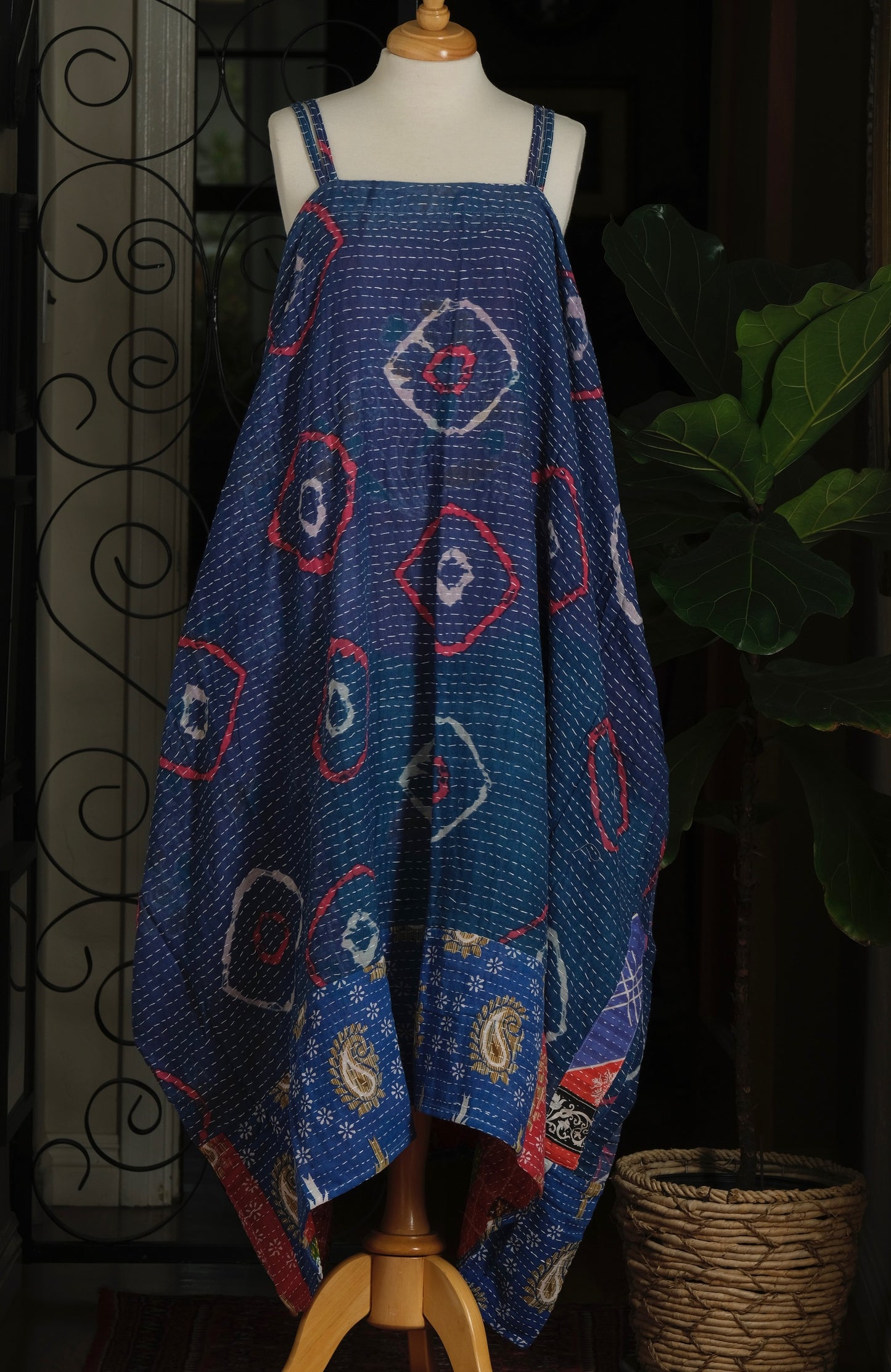 Kantha Maxi Dress in American Hippie