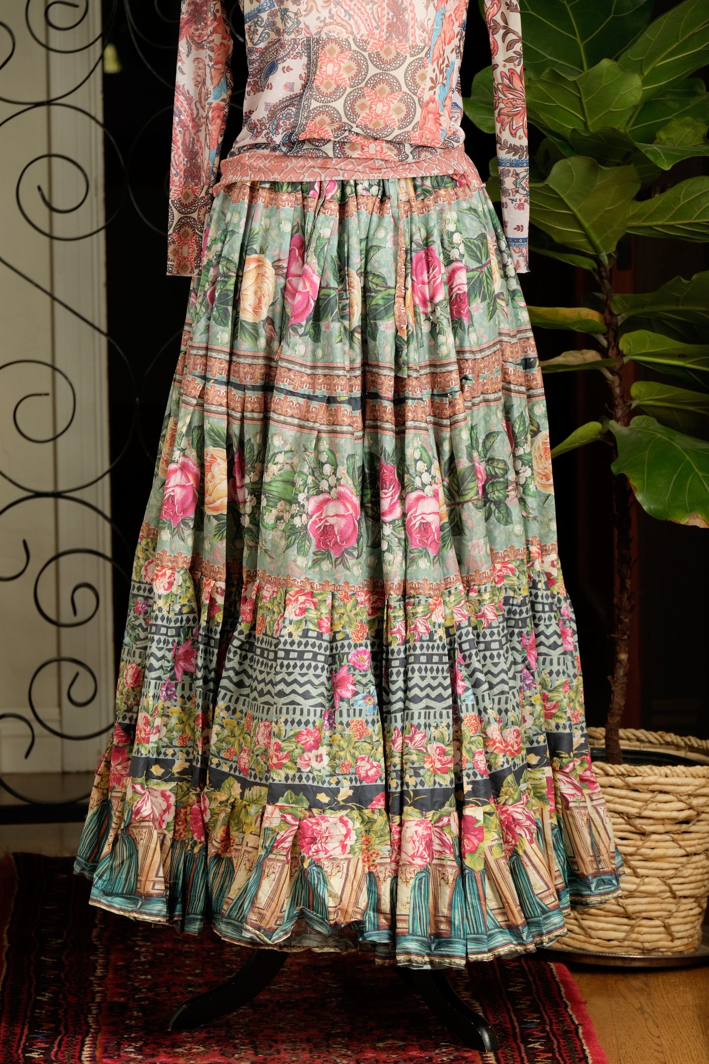 Gypsy Skirt in Old World Rose