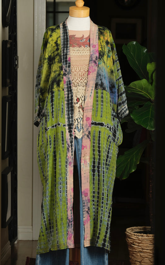 Smoke Duster in Pink Jade